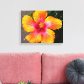 Toile Fleur Feu (Insitu(Salon))