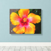 Toile Fleur Feu (Insitu (Plancher de Bois))