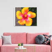 Toile Fleur Feu (Insitu(Salon))