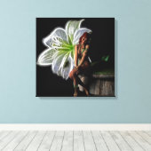 Toile Fleur fille (Insitu (Plancher de Bois))