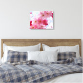 Toile Fleur florale rose de printemps (Insitu(Chambre))