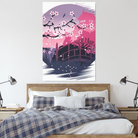 Toile Fleur foncée (Insitu(Chambre))