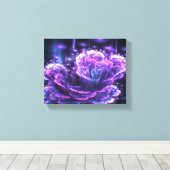 Toile fleur fractale (Insitu (Plancher de Bois))