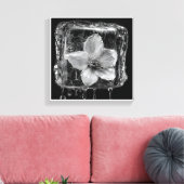 Toile Fleur gelée fondant la glace (Insitu(Salon))