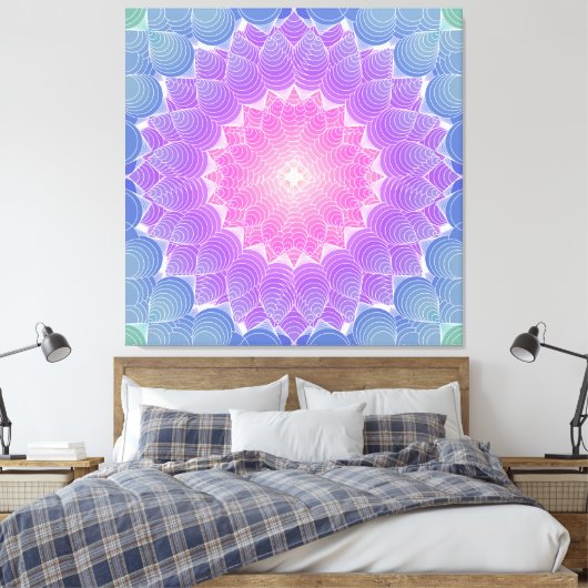 Toile Fleur géométrique (Insitu(Chambre))