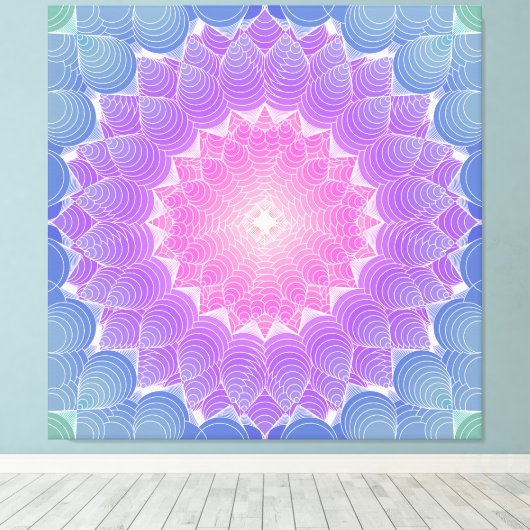 Toile Fleur géométrique (Insitu (Plancher de Bois))