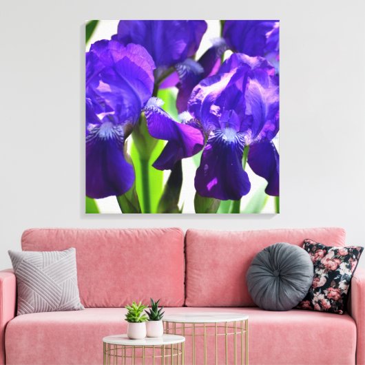Toile Fleur Iris Iris Violet (Insitu(Salon))