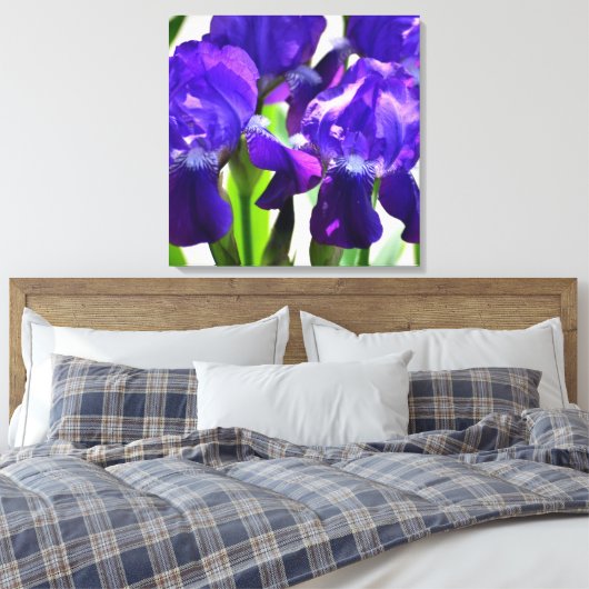 Toile Fleur Iris Iris Violet (Insitu(Chambre))