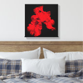 Toile Fleur Iris rouge à chaud Abstraite (Insitu(Chambre))