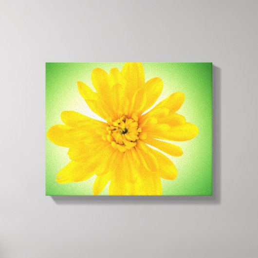 Toile Fleur jaune (Recto)