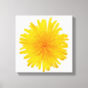 Toile Fleur jaune de pissenlit