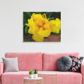 Toile Fleur Jaune Iris (Insitu(Salon))