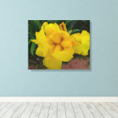 Toile Fleur Jaune Iris (Insitu (Plancher de Bois))