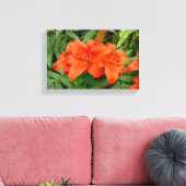 Toile Fleur Lily - orange iridescente (Matt 28-30) (Insitu(Salon))