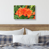 Toile Fleur Lily - orange iridescente (Matt 28-30) (Insitu(Chambre))