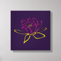 Fleur Lotus / Illustration de la couche d'eau