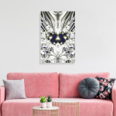 Toile Fleur noire (Insitu(Salon))