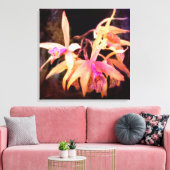 Toile Fleur - Orchidée - Laelia - Passion de minuit (Insitu(Salon))