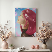 Toile Fleur Pacifique