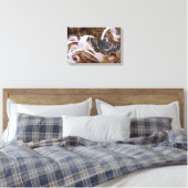 Toile Fleur papillon et rose (Insitu(Chambre))