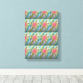 Toile Fleur pointillée (Insitu (Plancher de Bois))