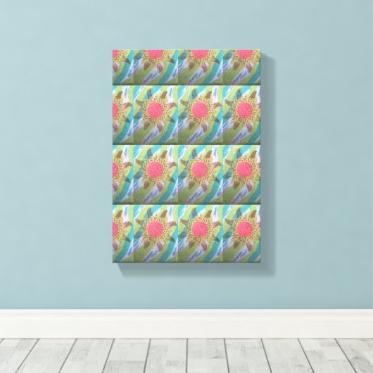 Toile Fleur pointillée (Insitu (Plancher de Bois))