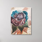 Toile Fleur Princess Pastel Marine Bleu Blush Rose Flora (Recto)