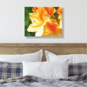 Toile Fleur Rhododendron orange et jaune (Insitu(Chambre))