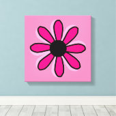 Toile Fleur rose (Insitu (Plancher de Bois))