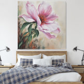 Toile Fleur rose (Insitu(Chambre))