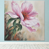 Toile Fleur rose (Insitu (Plancher de Bois))