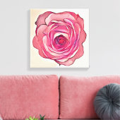 Toile Fleur rose (Insitu(Salon))
