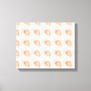 Toile Fleur rose blanche