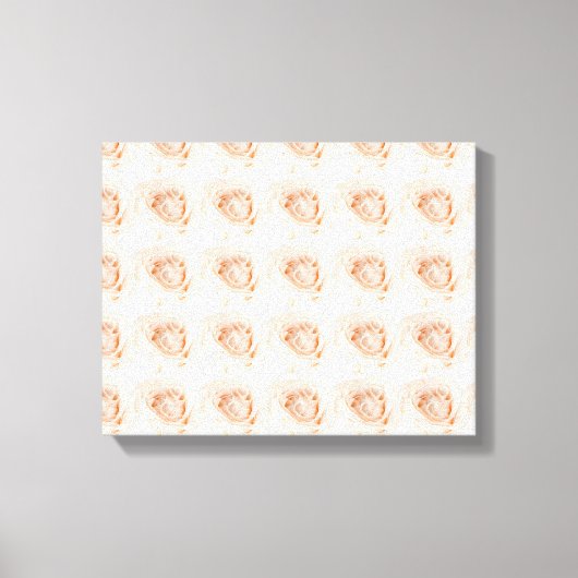 Toile Fleur rose blanche (Recto)