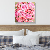 Toile Fleur Rose Bouquet (Insitu(Chambre))