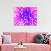 Toile Fleur rose Macro (Insitu(Salon))