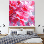 Toile Fleur rose pâle Raindrop (Insitu(Chambre))