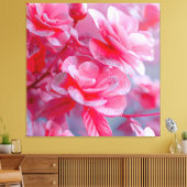 Toile Fleur rose pâle Raindrop (Insitu(Salon))