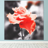 Toile Fleur Rose vintage (Insitu (Plancher de Bois))