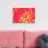 Toile Fleur rouge (Insitu(Salon))