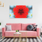 Toile Fleur Rouge (Insitu(Salon))