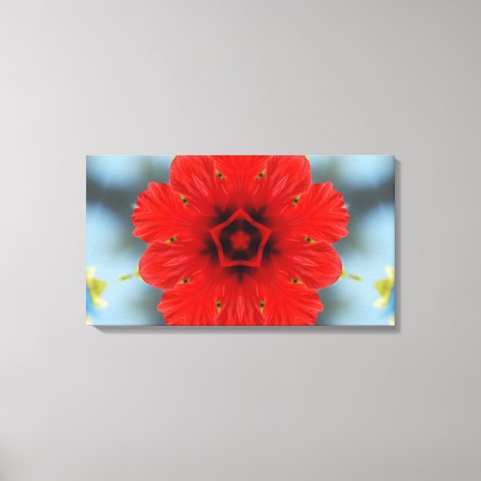 Toile Fleur Rouge (Recto)