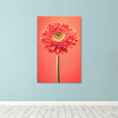 Toile Fleur rouge Barberton Gerbera Daisy (Insitu (Plancher de Bois))