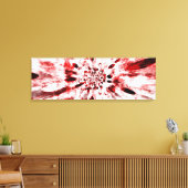 Toile Fleur rouge et blanche Abstraite (Insitu(Salon))