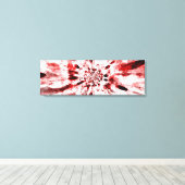 Toile Fleur rouge et blanche Abstraite (Insitu (Plancher de Bois))