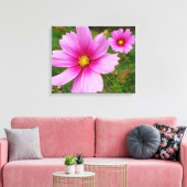 Toile Fleur sauvage de fleurs Cosmos roses (Insitu(Salon))