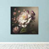 Toile Fleur vintage (Insitu (Plancher de Bois))