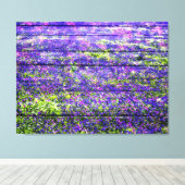 Toile Fleur violet pastel sur bois (Insitu (Plancher de Bois))