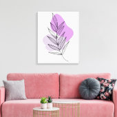 Toile Fleur violette bohème (Insitu(Salon))