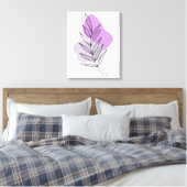 Toile Fleur violette bohème (Insitu(Chambre))